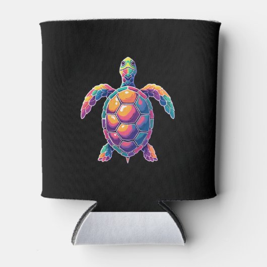 Colorful Splash Eastern Box Turtle (2) Blikjeskoeler (Voorkant)