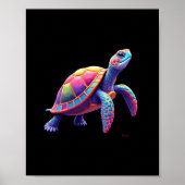 Colorful Splash Eastern Box Turtle (4) Poster (Voorkant)