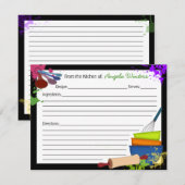 Colorful Splash Recipe Kaart (Voorkant / Achterkant)