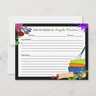Colorful Splash Recipe Kaart