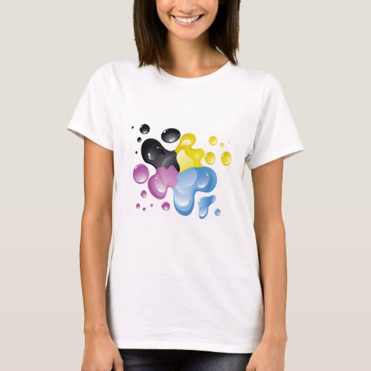 Colorful Splash-Shirt T-shirt (Voorkant)