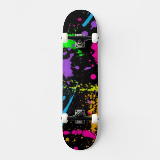 Colorful Splash Skateboard (Voorkant)