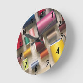 Colorful Spools of Thread Ronde Klok (Hoek)