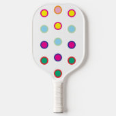 Colorful Spots Pickleball Paddle (Voorkant)