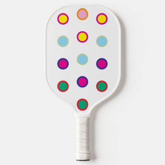 Colorful Spots Pickleball Paddle (Voorkant)