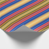Colorful Spring And Summer Fashion Show Stripes Cadeaupapier (Hoek)