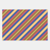 Colorful Spring And Summer Fashion Show Stripes Inpakpapier Vel (Voorkant)