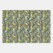 Colorful Spring Birds Wrapping Paper (Voorkant 3)