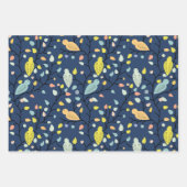 Colorful Spring Birds Wrapping Paper (Voorkant 2)