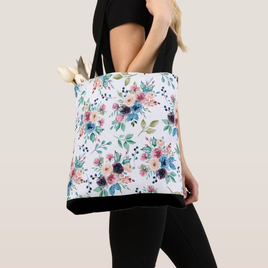 Colorful spring blob Pattern Tote Bag (Dichtbij)