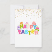 Colorful Spring Bunny Easter Egg Hunt Event Aankondiging (Achterkant)