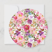 Colorful Spring Floral Bridal Shower Uitnodiging (Achterkant)