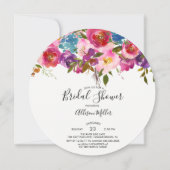 Colorful Spring Floral Bridal Shower Uitnodiging (Voorkant)