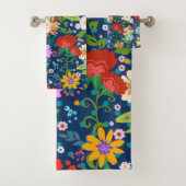 Colorful Spring Flowers Bad Handdoek (Insitu)