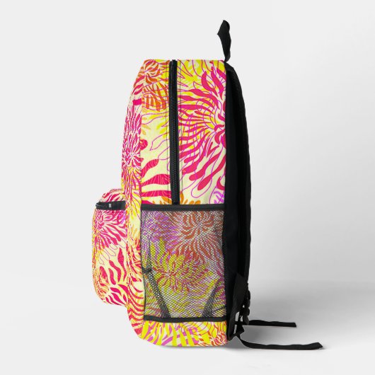 Colorful Spring Flowers Bedrukte Rugzak (Rechts)