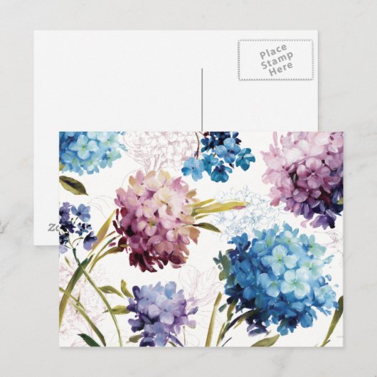 Colorful Spring Flowers Briefkaart (Voorkant / Achterkant)