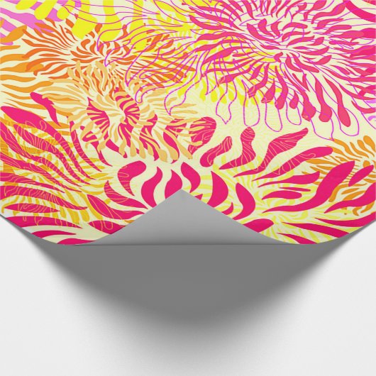 Colorful Spring Flowers Cadeaupapier (Hoek)