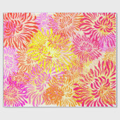 Colorful Spring Flowers Cadeaupapier (Vlak)