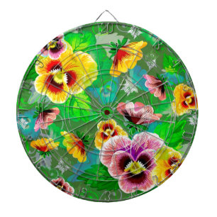 Colorful Spring Flowers Design Dartbord