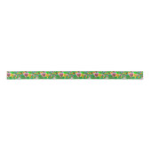 Colorful Spring Flowers Design Satijnen Lint (Voorkant)