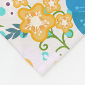 Colorful Spring Flowers Fleece Deken (Hoek)