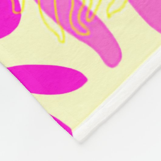 Colorful Spring Flowers Fleece Deken (Hoek)