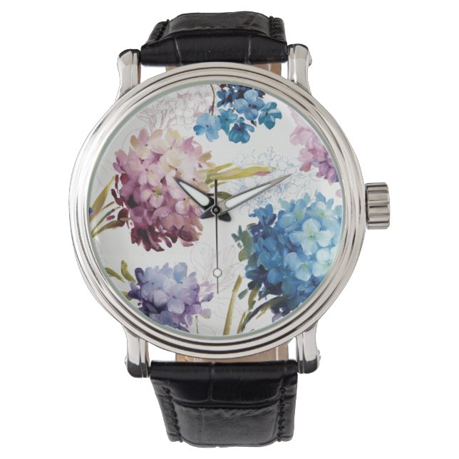 Colorful Spring Flowers Horloge (Voorkant)