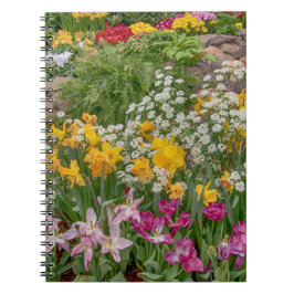 Colorful Spring Flowers in full bloom Notitieboek