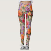 Colorful Spring Flowers Leggings (Voorkant)