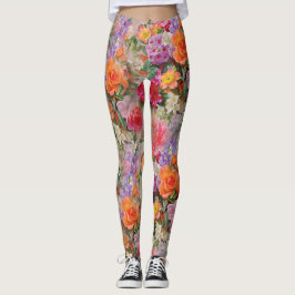 Colorful Spring Flowers Leggings