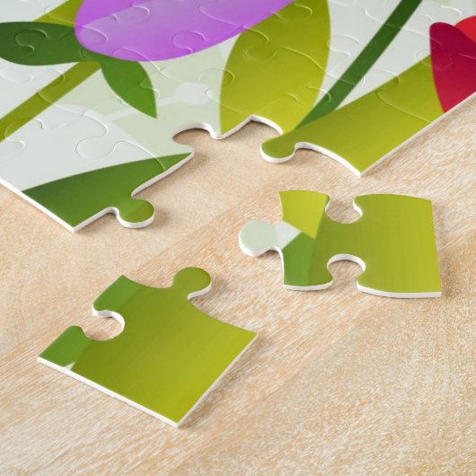 Colorful Spring Flowers Legpuzzel (Zijkant)
