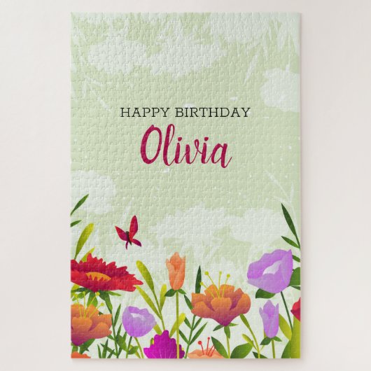 Colorful Spring Flowers Legpuzzel (Verticaal)