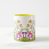 Colorful Spring Flowers Mok door Leslie Clair Bure (Center)