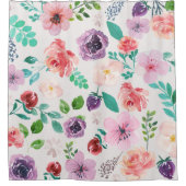 Colorful Spring Flowers Patroon Douchegordijn (Voorkant)