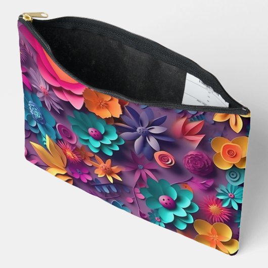 Colorful Spring Flowers Patroon Etui (Open)