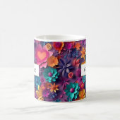 Colorful Spring Flowers Patroon Koffiemok (Center)