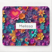 Colorful Spring Flowers Patroon Muismat (Voorkant)