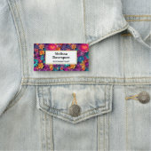 Colorful Spring Flowers Patroon Naamplaatje (In situ)