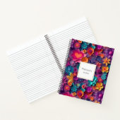 Colorful Spring Flowers Patroon Notitieboek (Binnen)