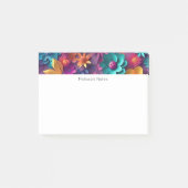 Colorful Spring Flowers Patroon Post-it® Notes (Voorkant)