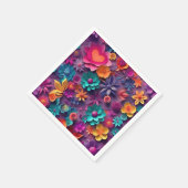 Colorful Spring Flowers Patroon Servet (Hoek)