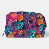 Colorful Spring Flowers Patroon Toilettasje (Achterkant)