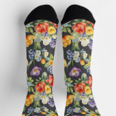 Colorful Spring Flowers Patterned Garden Lover's Sokken (Top)