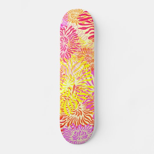 Colorful Spring Flowers Persoonlijk Skateboard (Voorkant)