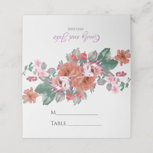 Colorful Spring Flowers Plaatskaartje (Buitenkant ongevouwen)