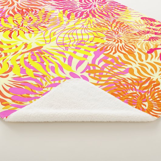 Colorful Spring Flowers Sherpa Deken (3/4)