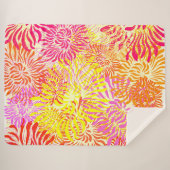 Colorful Spring Flowers Sherpa Deken (Voorkant (horizontaal))