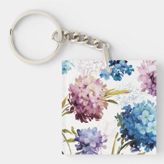 Colorful Spring Flowers Sleutelhanger (Voorkant)