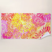 Colorful Spring Flowers Strandlaken (Voorkant)