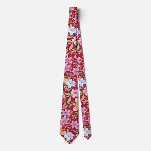 Colorful Spring Flowers Stropdas (Voorkant)